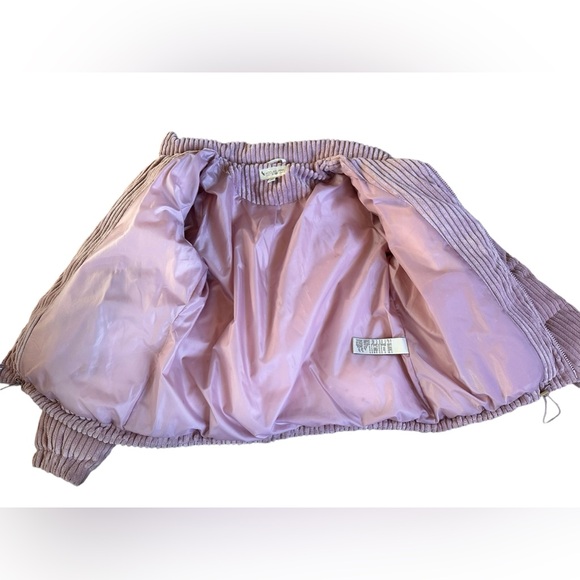 Koolaburra by UGG short corduroy puffer jacket Small Pink Dusty Rose NWOT- XL - Picture 9 of 10